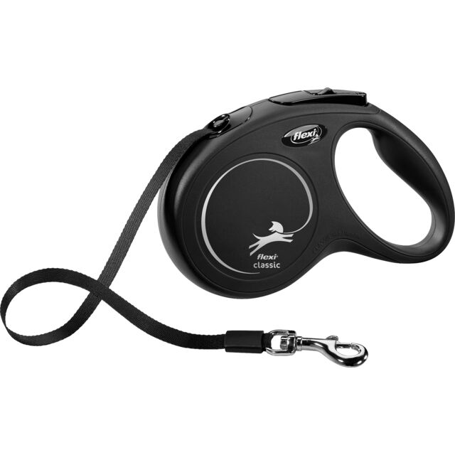 [11831] Flexi Cinta Anti Tensión (Talla: S Long.: 5 m hasta: 15 kg, Negro)