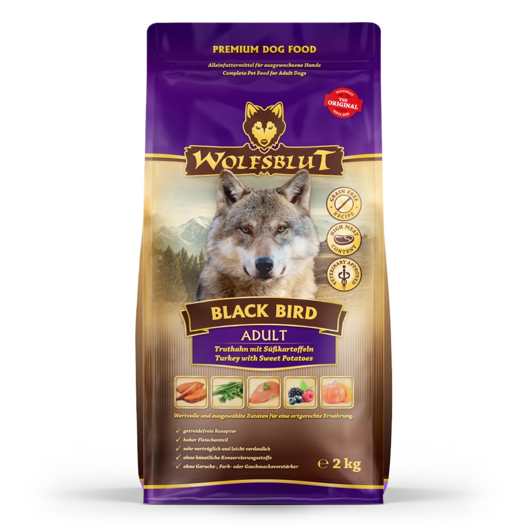 [WB761231] Wolfsblut Adult Black Bird – Pavo con boniato (2 kg)
