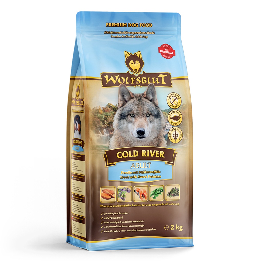 Wolfsblut Adult Cold River – Trucha con boniato