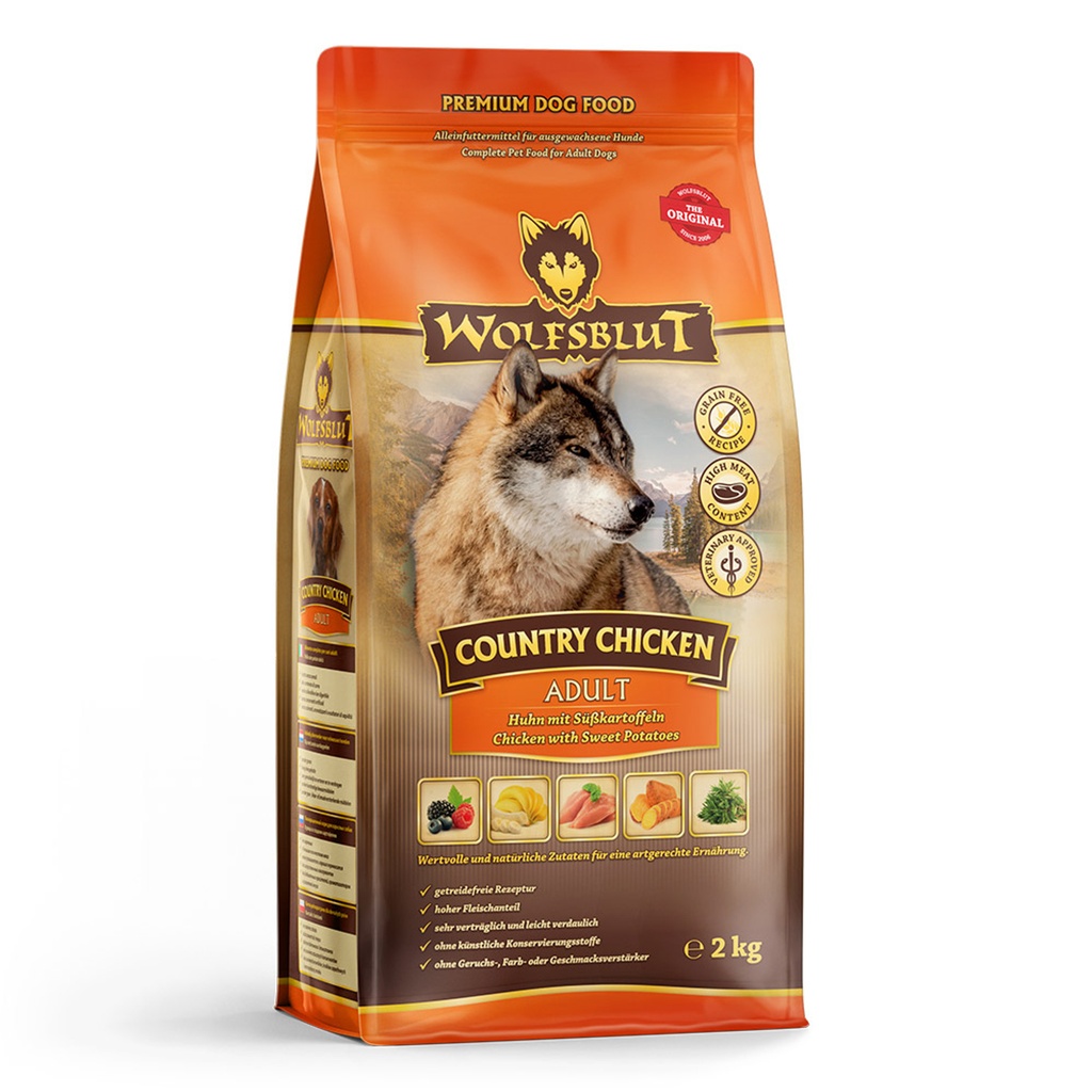 [WB785063] 2 kg Wolfsblut Adult Country Chicken – Pollo