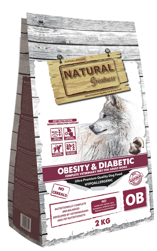 Natural Greatness Dieta Veterinaria Obesity & Diabetic para perros