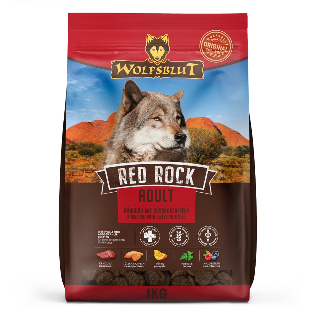 [WB843539] Wolfsblut Adult Red Rock – Canguro con calabaza (1 kg)