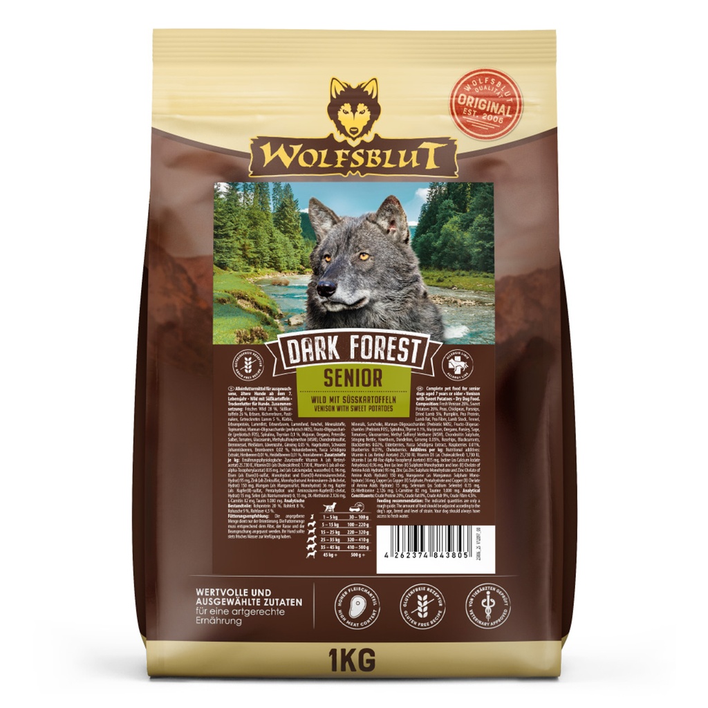 [WB843805] Wolfsblut Senior Dark Forest – Venado con boniato (1 kg)