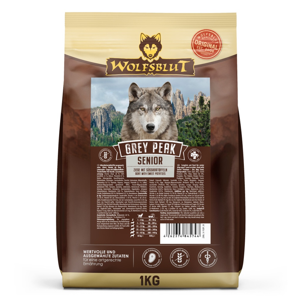 [WB843744] Wolfsblut Senior Grey Peak – Cabra con boniato (1 kg)