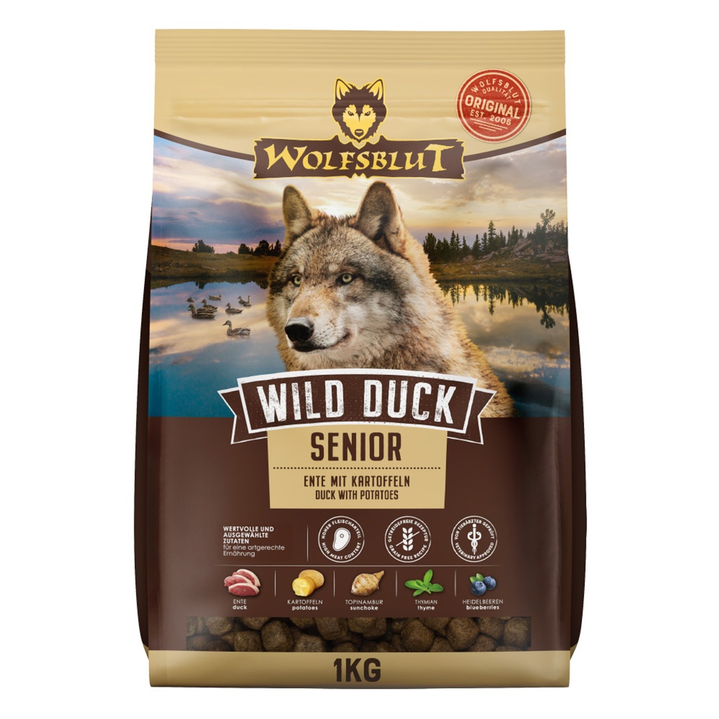 Wolfsblut Senior Wild Duck – Pato con patata