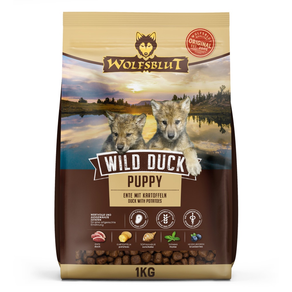 [WB843591] Wolfsblut Puppy Wild Duck – Pato con patata (1 kg)