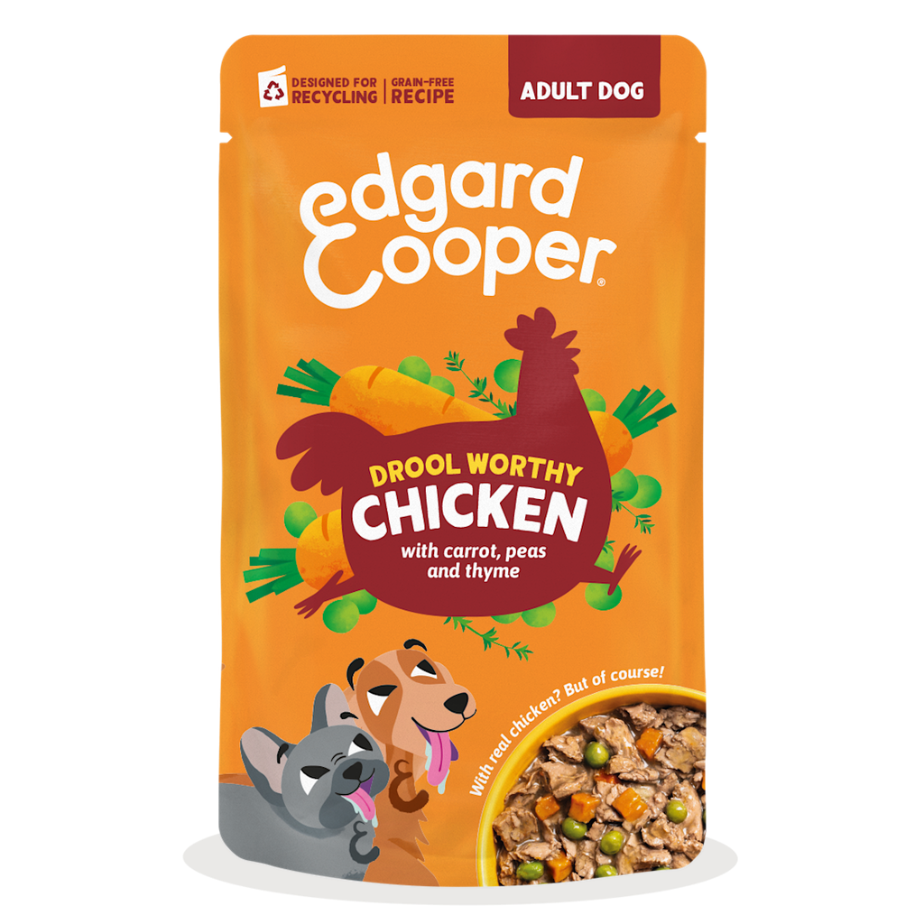 [EC7011] Edgard & Cooper Estofado Perro Adulto Pollo, sobre 150g