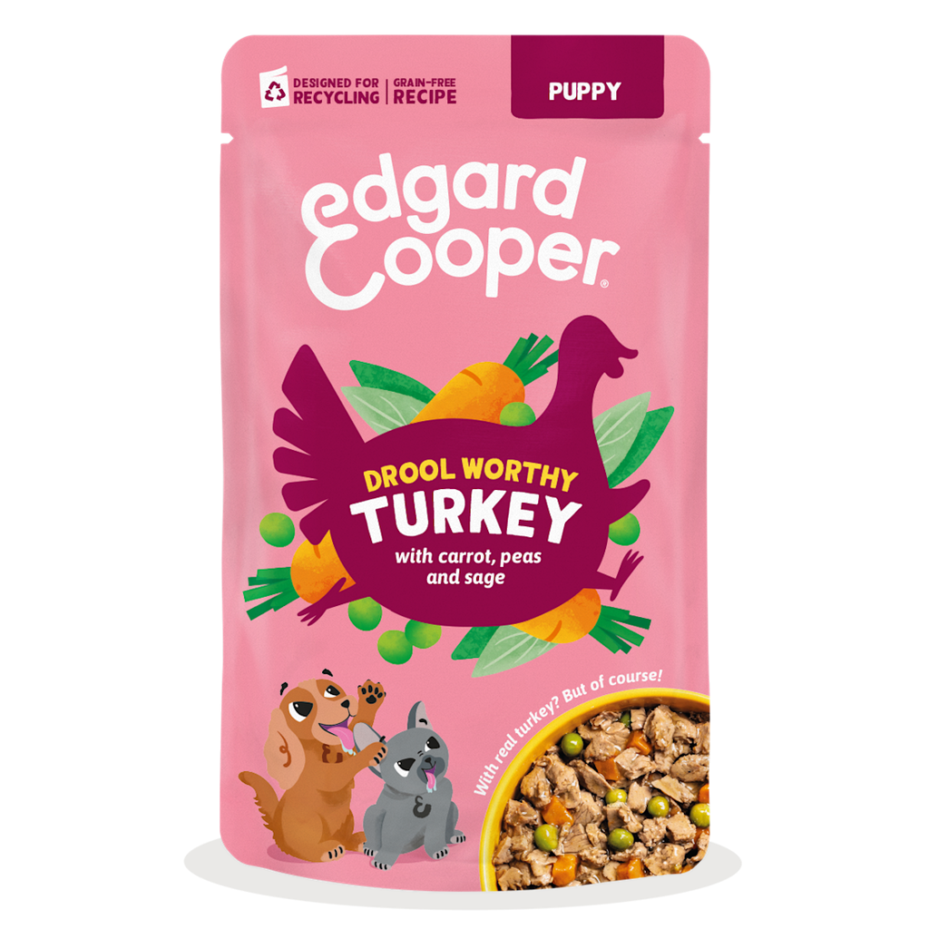 [EC7004] Edgard & Cooper Estofado Perro Cachorro Pavo, sobre 150g
